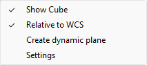 Cube Right Click Menu